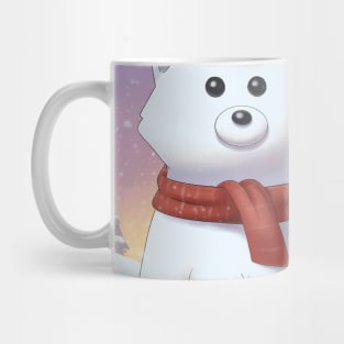 Snow Fox - Winter Fox Illustration Mug